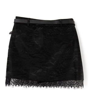 ワッシャーレースミニスカパン