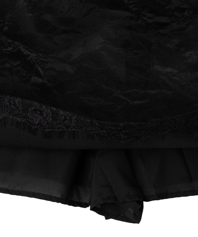 ワッシャーレースミニスカパン