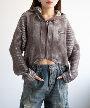 ブラウン　モデル:155cm F着用