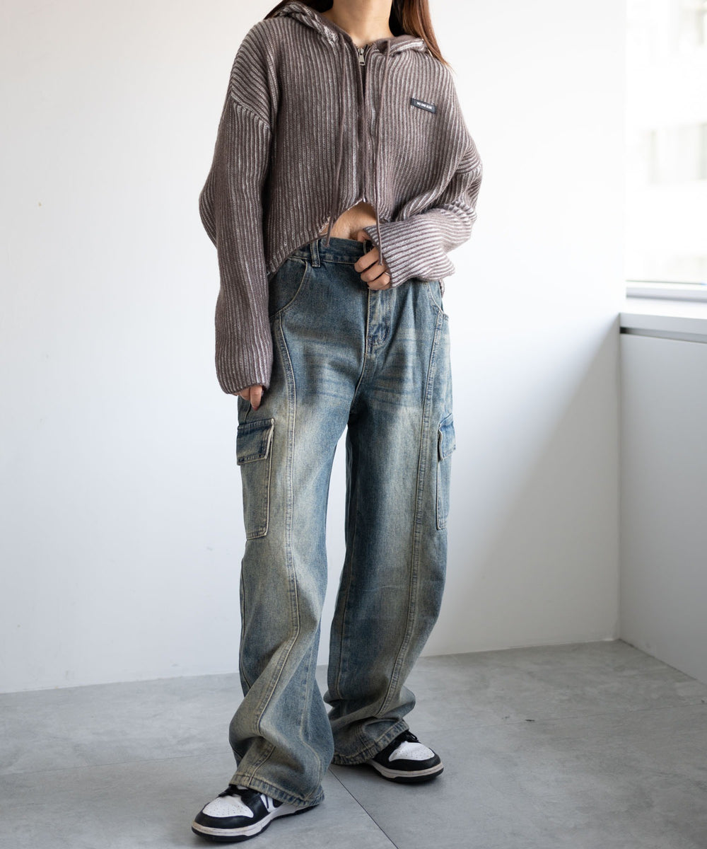 ブラウン　モデル:155cm F着用