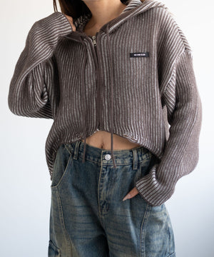 ブラウン　モデル:155cm F着用