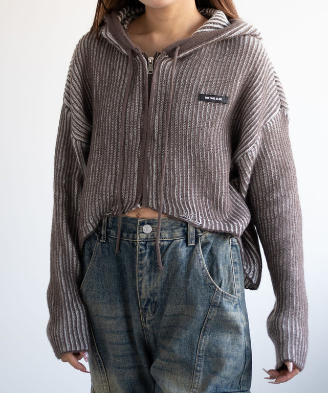 ブラウン　モデル:155cm F着用