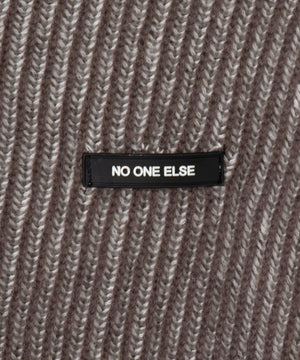 カーブヘムリブニットZIPパーカー