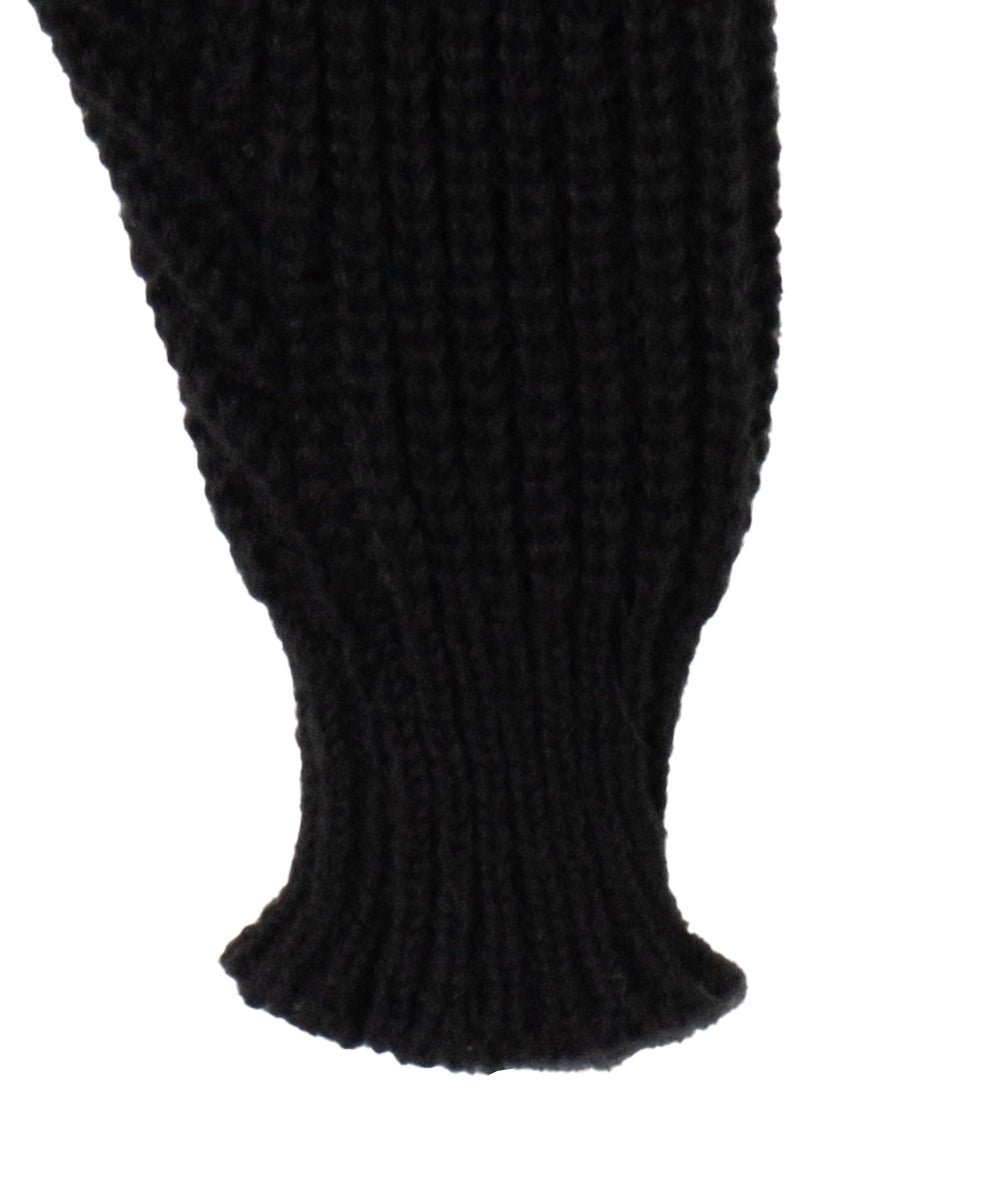 刺繍ダメージニットWZIPパーカー