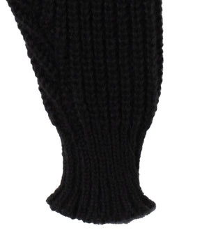 刺繍ダメージニットWZIPパーカー