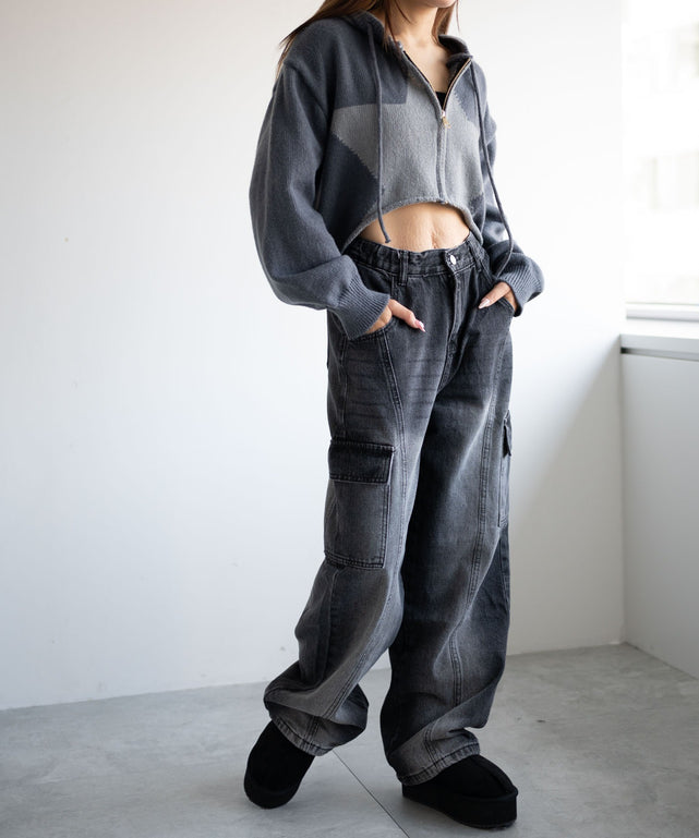 チャコール　モデル:155cm F着用