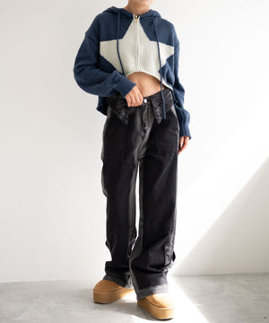 ネイビー　モデル:155cm F着用