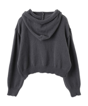 スターニットカーブヘムZIPパーカー