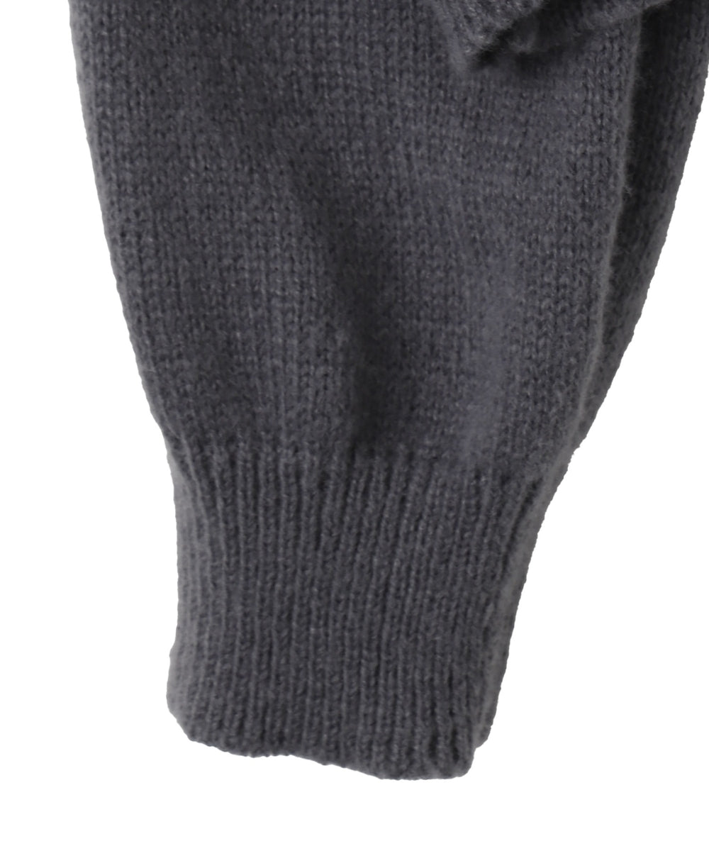 スターニットカーブヘムZIPパーカー