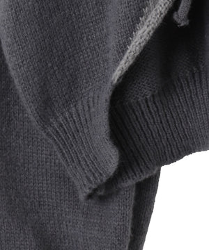 スターニットカーブヘムZIPパーカー