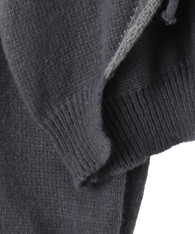 スターニットカーブヘムZIPパーカー