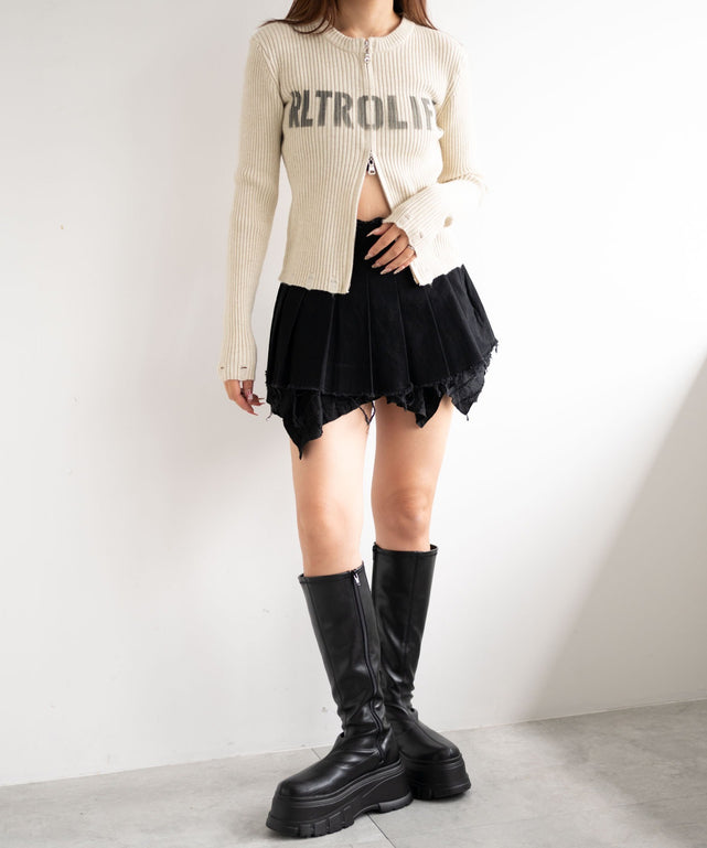 ホワイトアイボリー　モデル:155cm F着用