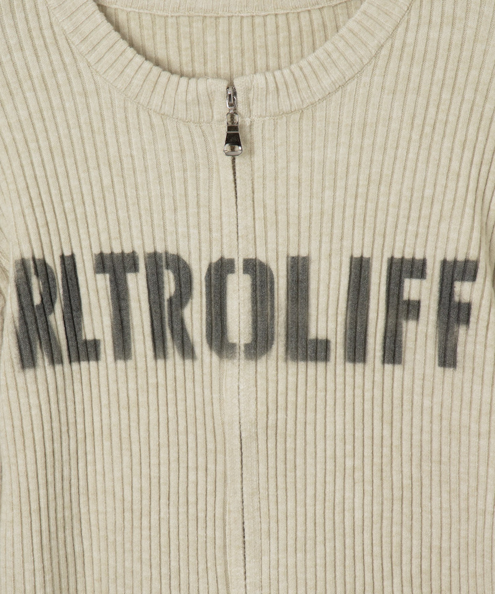 シンプルロゴWZIPニット