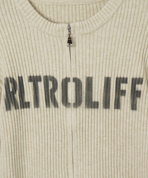 シンプルロゴWZIPニット