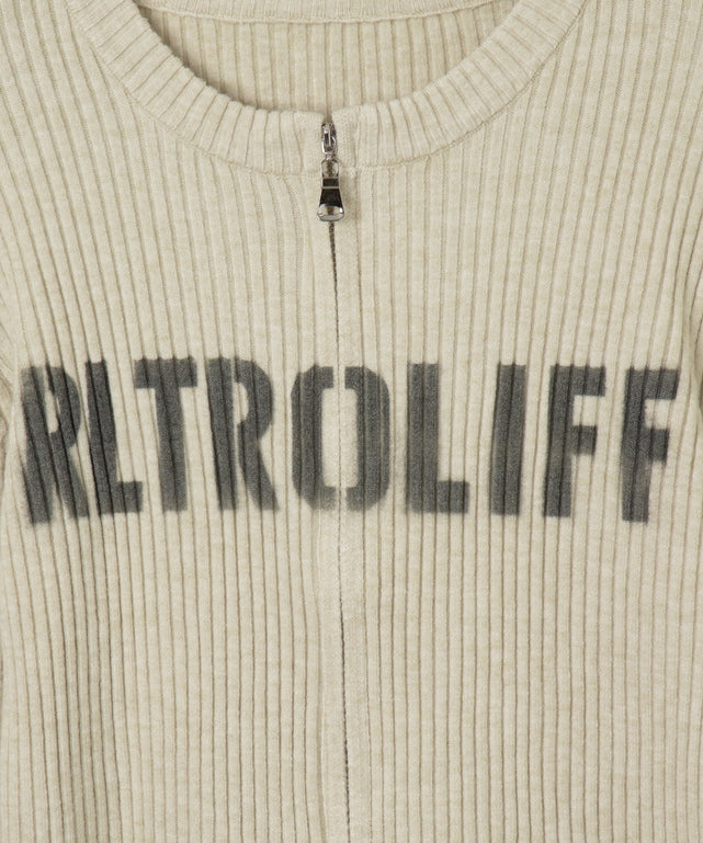 シンプルロゴWZIPニット