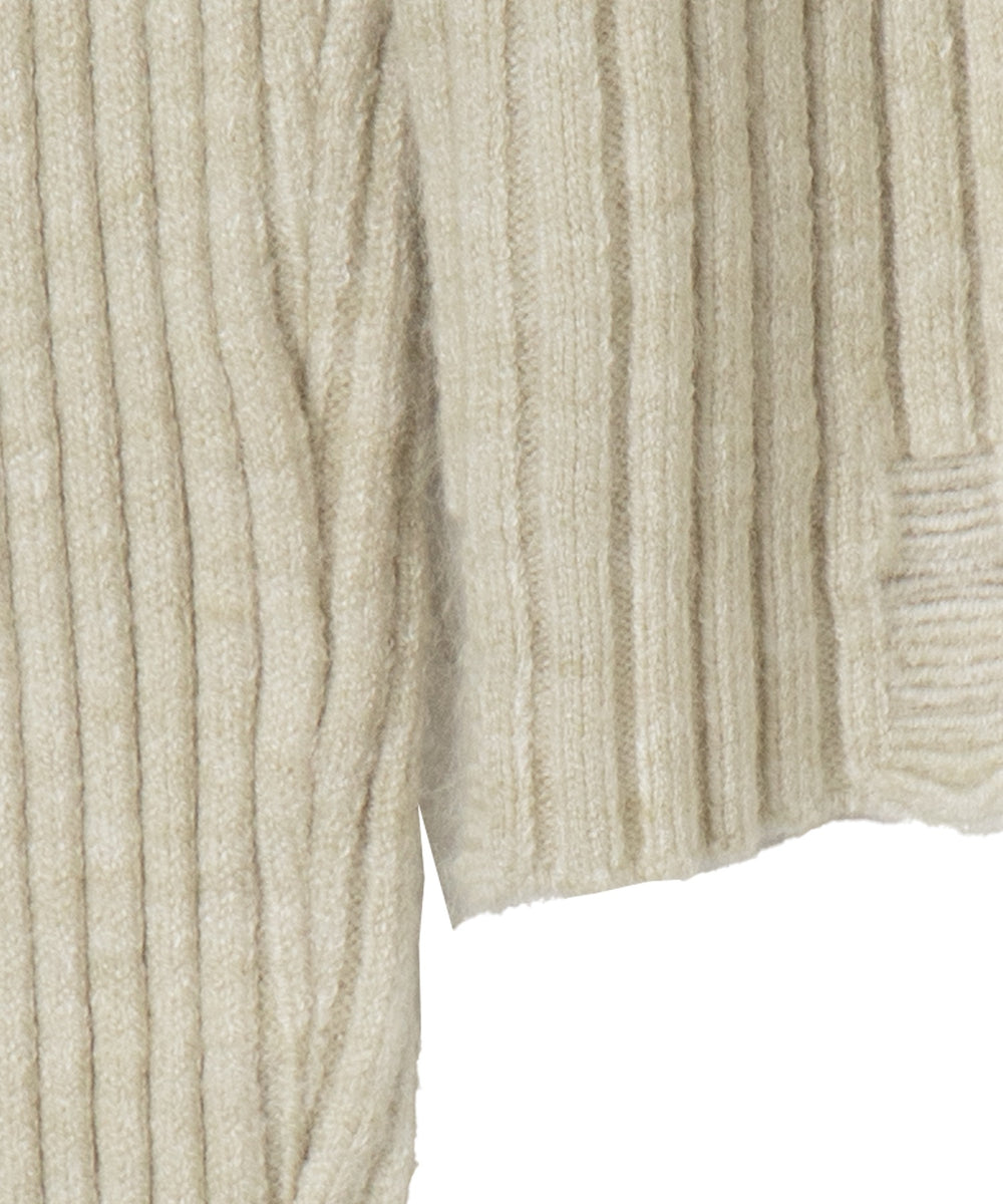 シンプルロゴWZIPニット