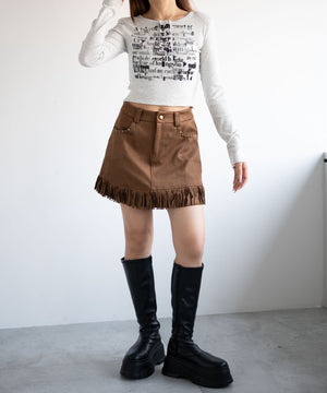 ホワイトアイボリー　モデル:155cm F着用