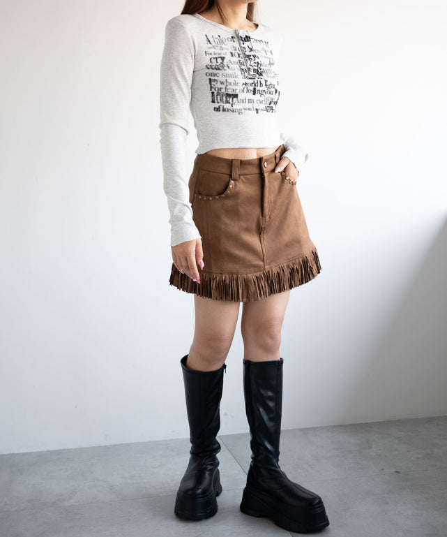 ホワイトアイボリー　モデル:155cm F着用