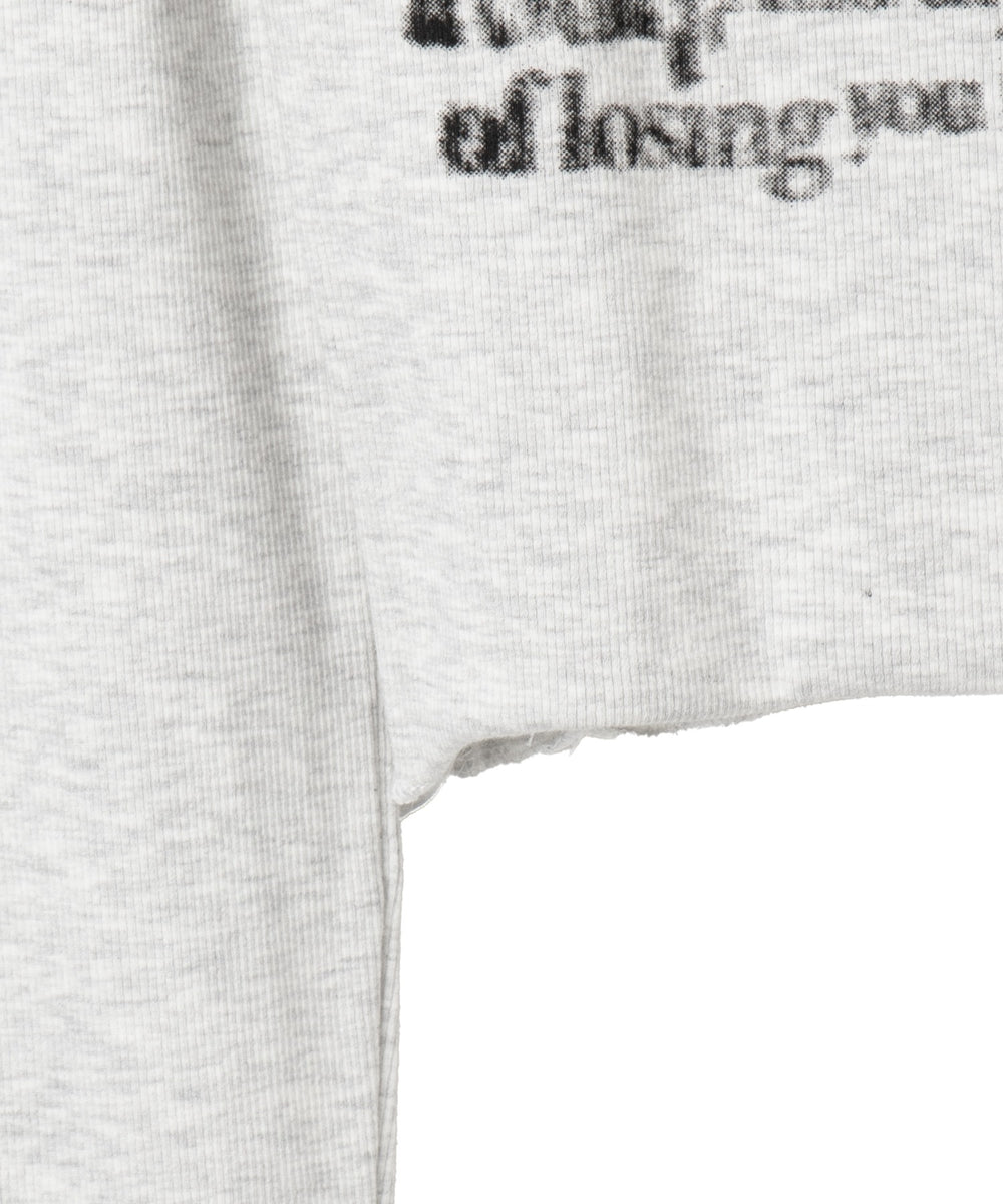 ヘンリーネックグラフィックピチトップス