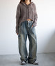 デニム中濃　モデル:155cm M着用