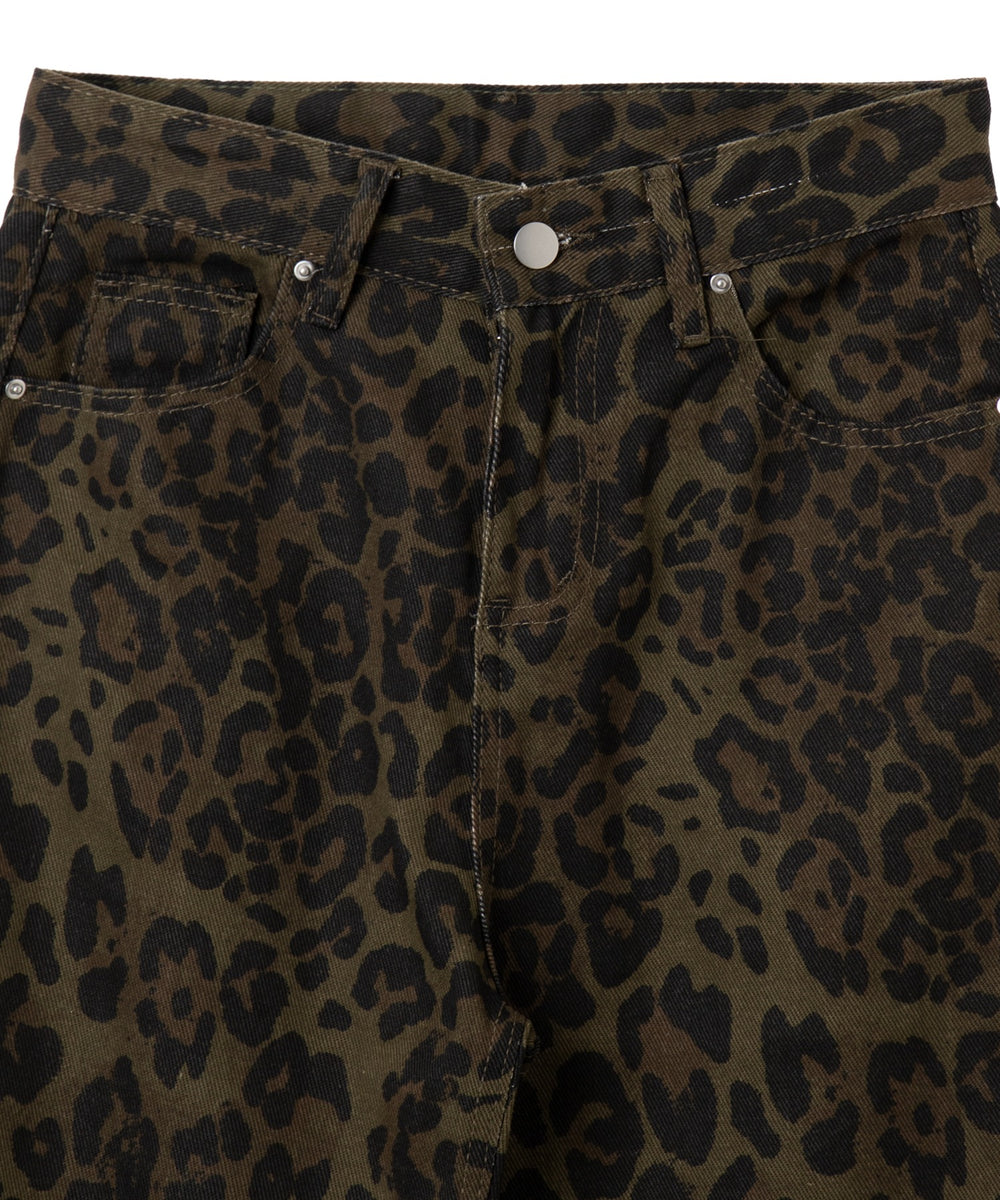 レオパードストレートパンツ