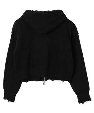 バタフライWジップシャギーパーカー