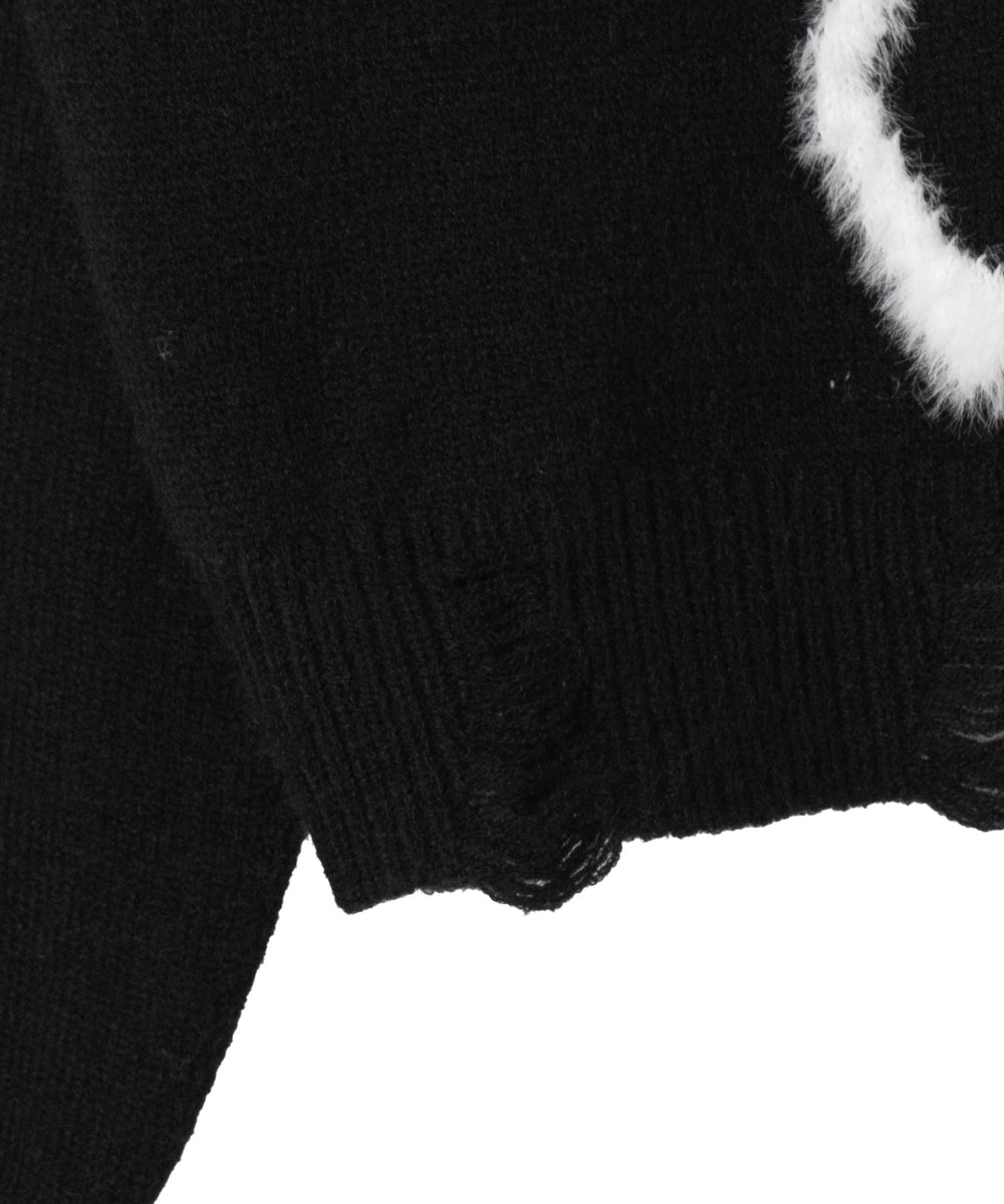 バタフライWジップシャギーパーカー