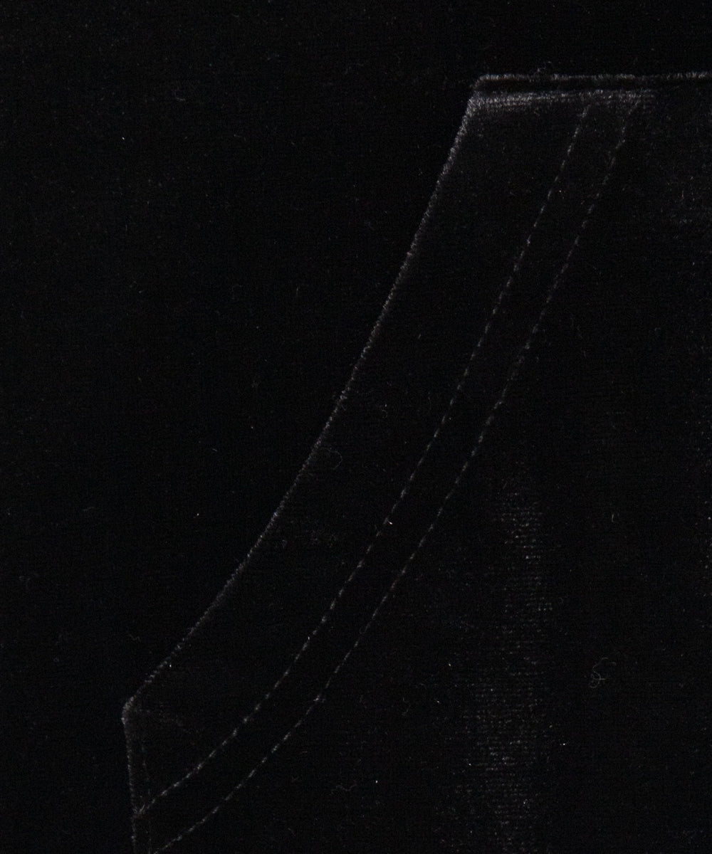 ラインストーンベロアWZIPパーカー