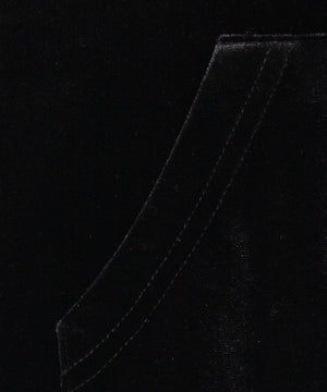 ラインストーンベロアWZIPパーカー