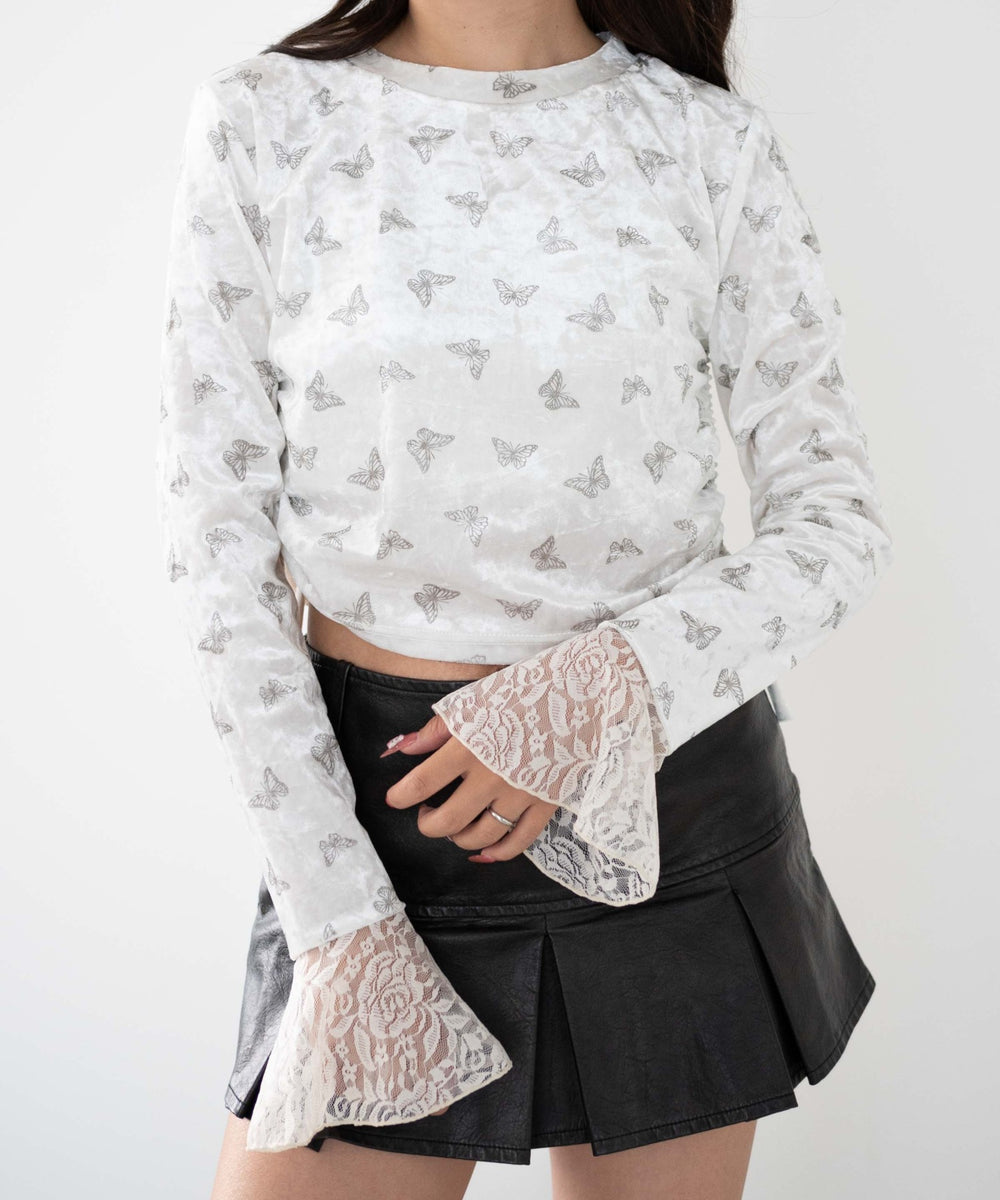 ホワイト 　モデル:155cm F着用