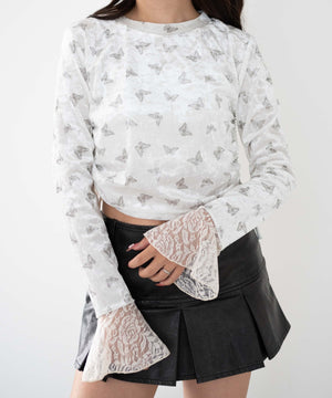 ホワイト 　モデル:155cm F着用