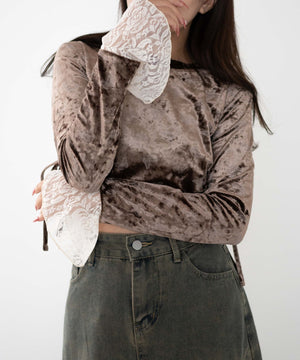 ブラウン　モデル:155cm F着用