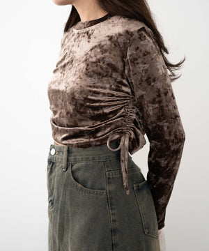 ブラウン　モデル:155cm F着用