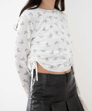 ホワイト 　モデル:155cm F着用