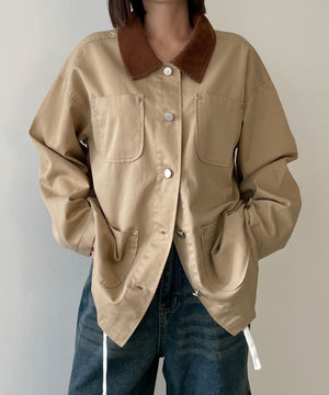 ベージュ　モデル:155cm F着用