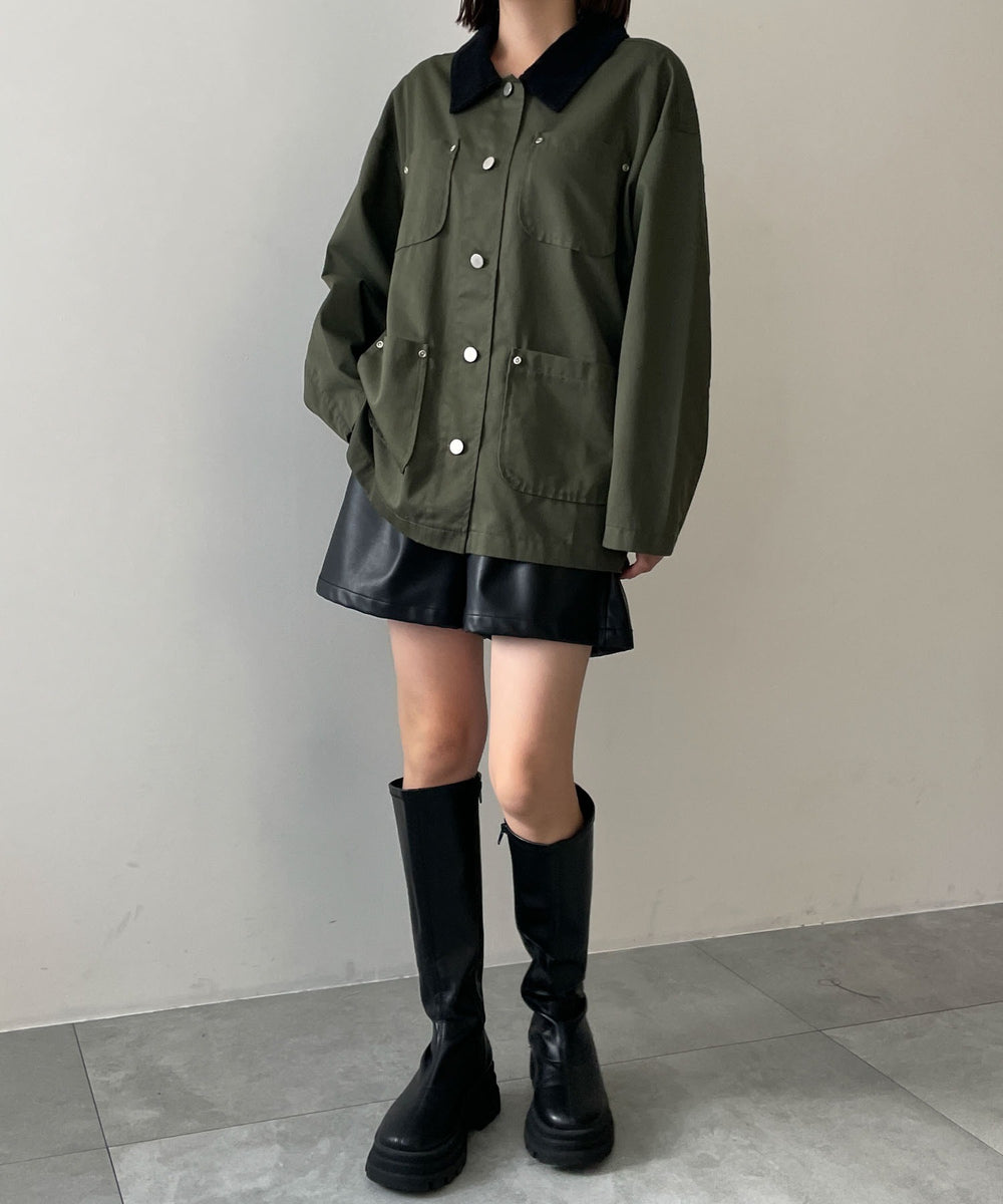 カーキ　モデル:155cm F着用