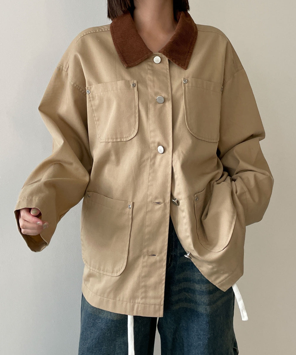 ベージュ　モデル:155cm F着用