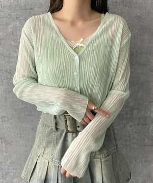 グリーン　モデル:155cm F着用