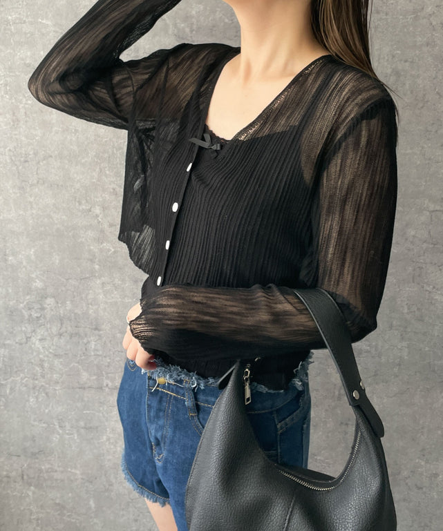 ブラック　モデル:155cm F着用