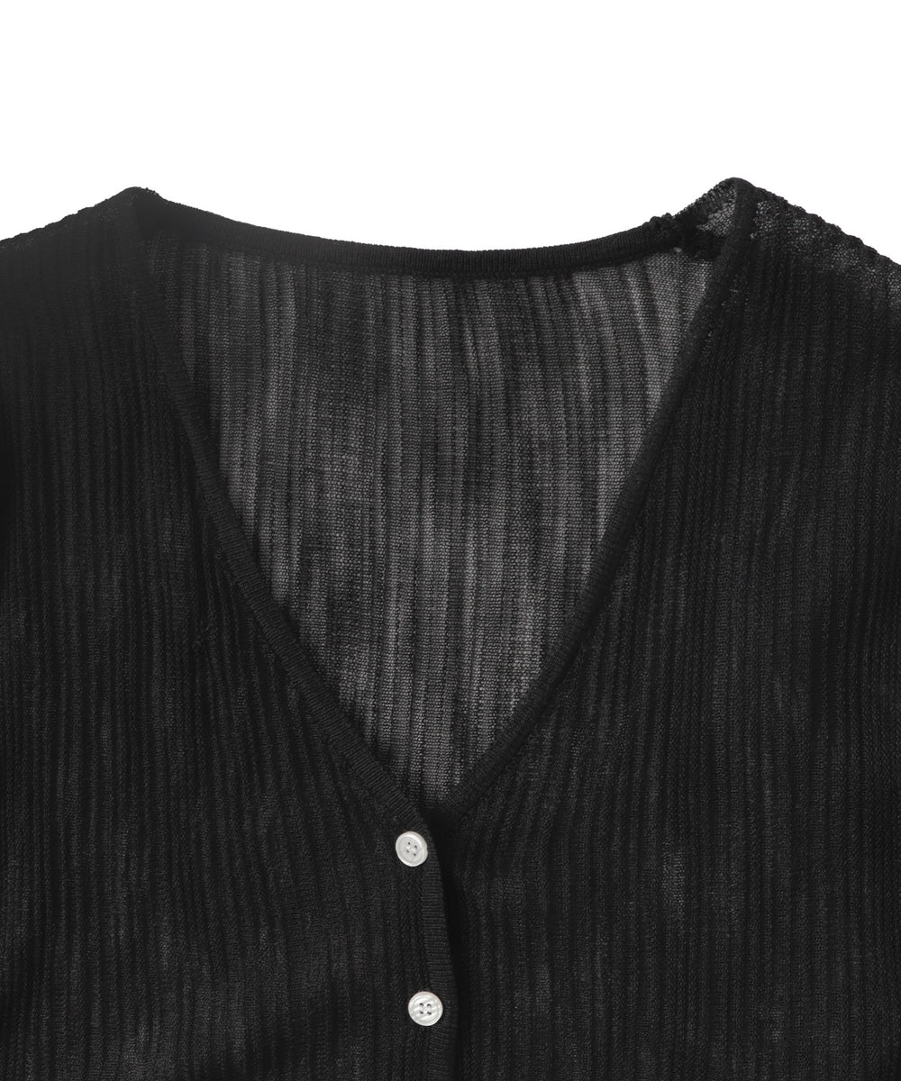 キャミ付きシアーカーデイガン