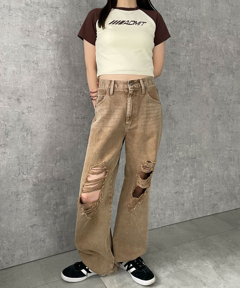 ブラウン　モデル:155cm F着用