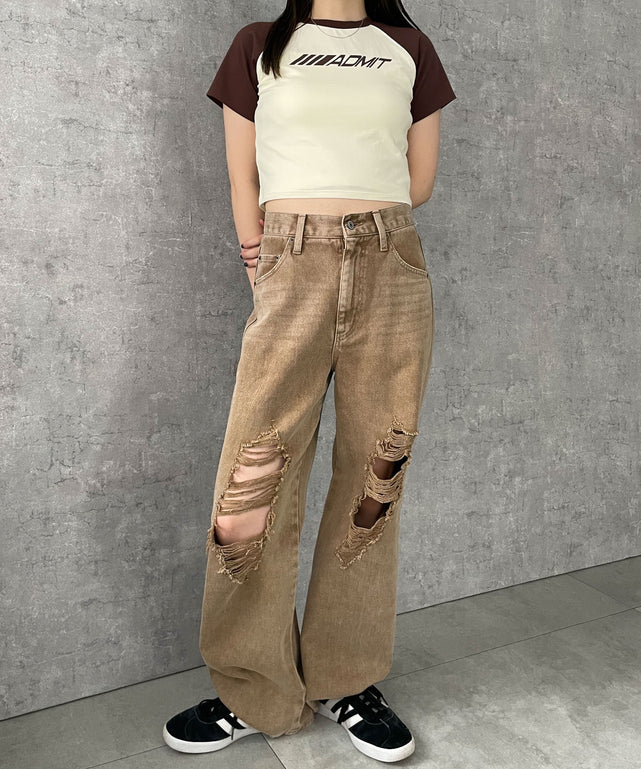 ブラウン　モデル:155cm F着用