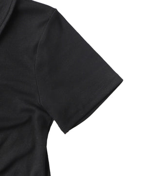 フロントギャザーWジップT