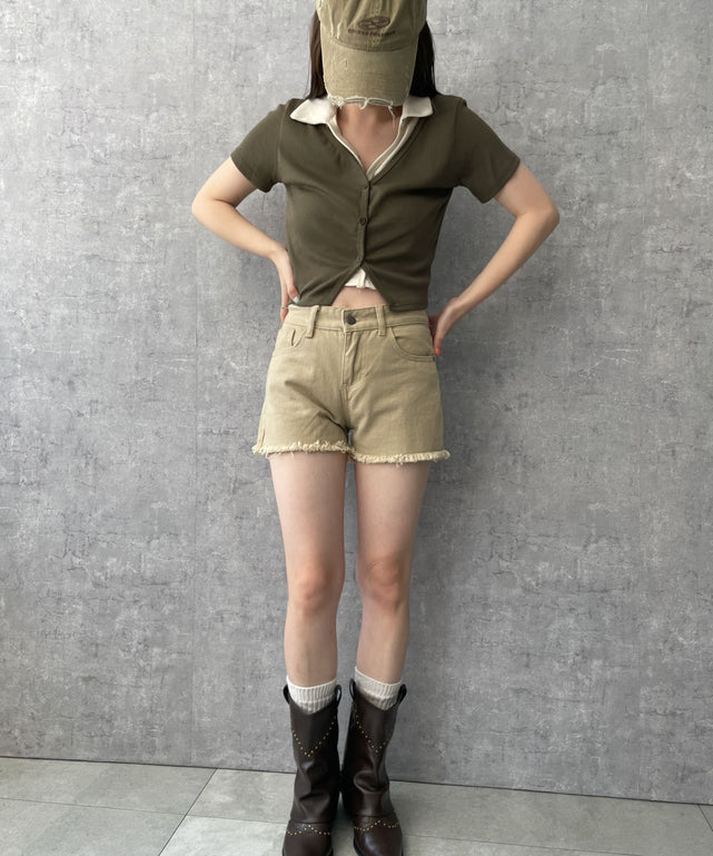 カーキ　モデル:155cm F着用