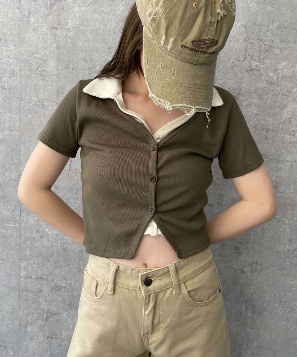 カーキ　モデル:155cm F着用