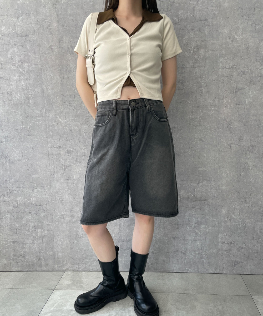 ホワイトアイボリー　モデル:155cm F着用