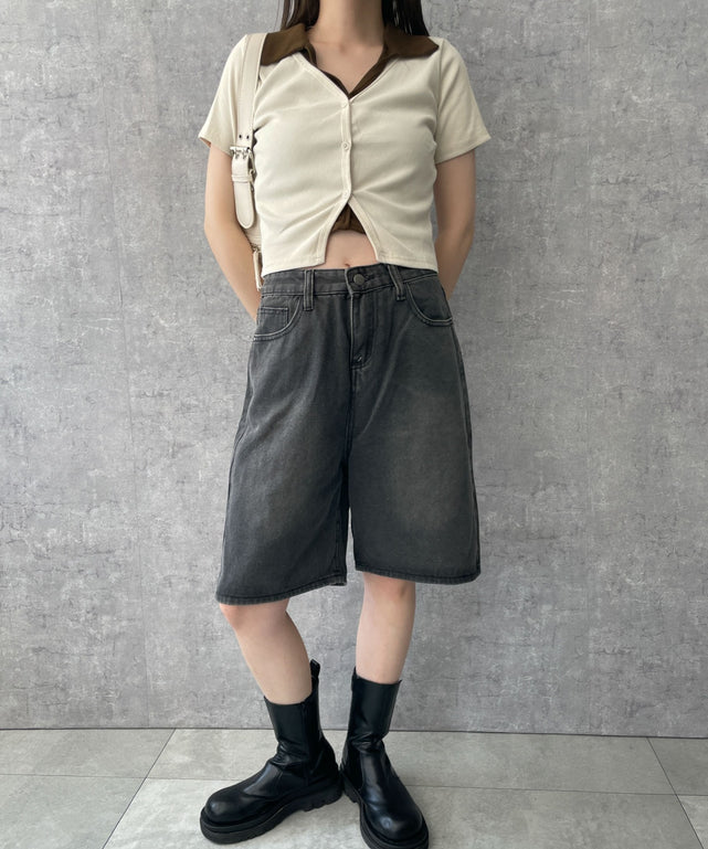 ホワイトアイボリー　モデル:155cm F着用