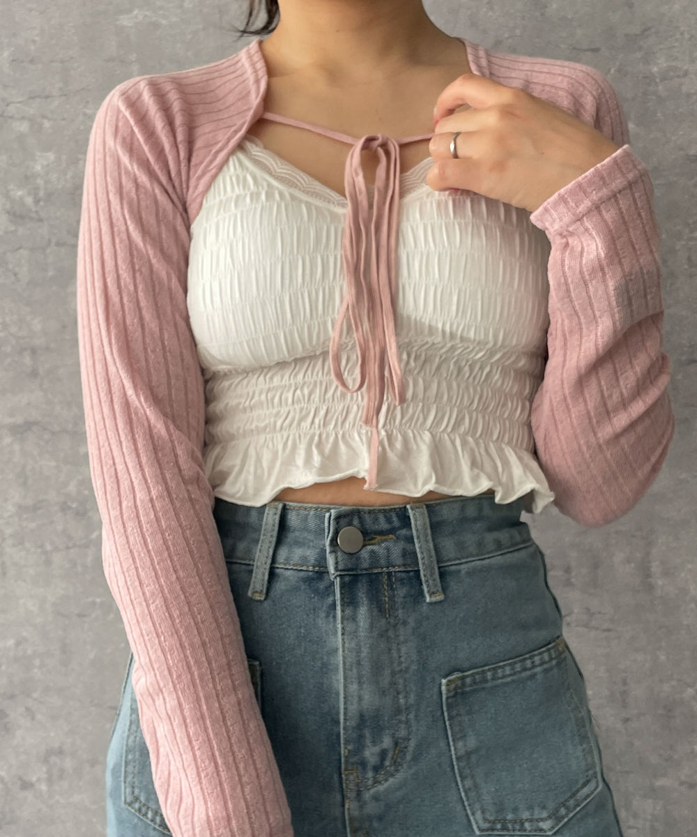 ピンク　モデル:155cm F着用