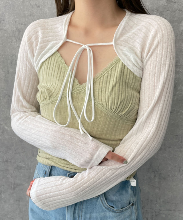 ホワイト 　モデル:155cm F着用