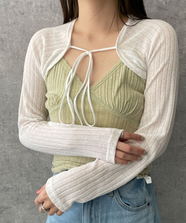 ホワイト 　モデル:155cm F着用